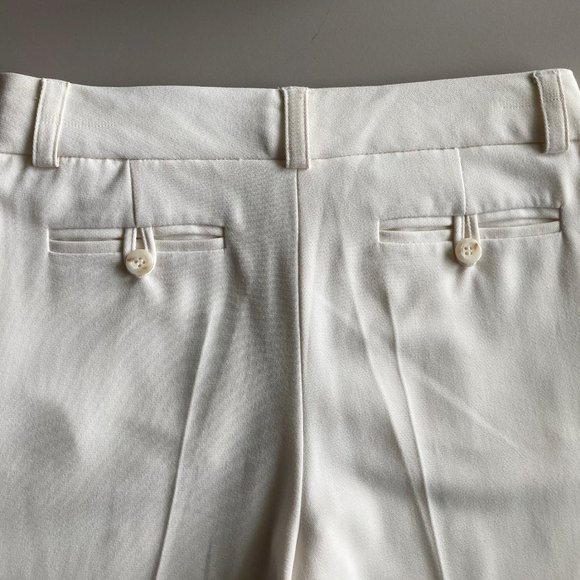 More & More White Winter Wide Leg Trousers, Cuffed Pants sz EU 34, XS to S - Picture 6 of 12